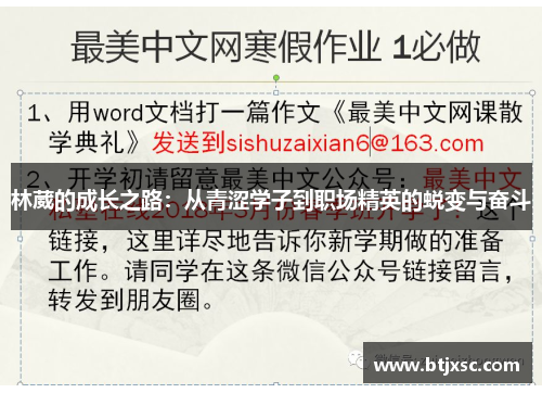 林葳的成长之路：从青涩学子到职场精英的蜕变与奋斗
